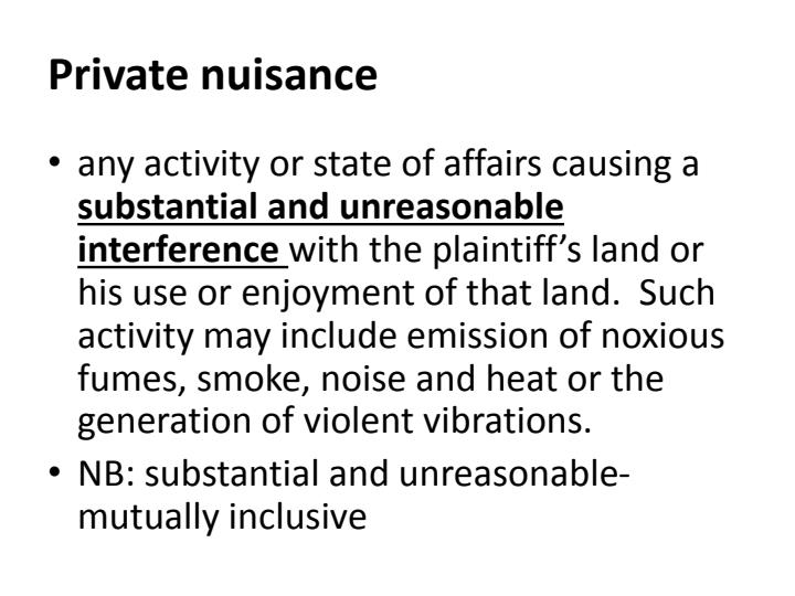 Page 3 – Bachelor of Law: Nuisance Notes – Kenyaplex