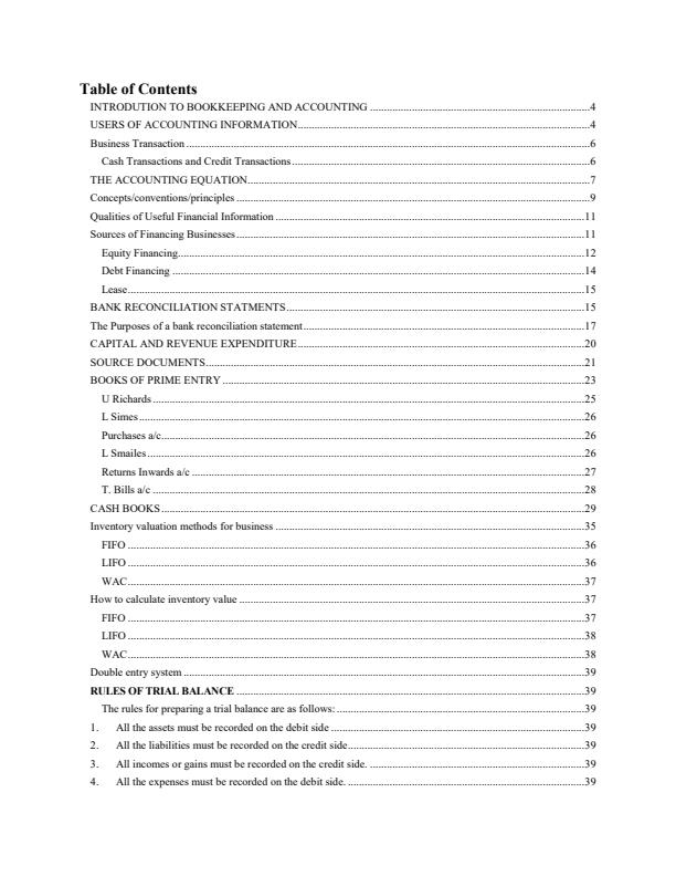 Page 2 – Bookkeeping Notes for Artisan Courses in Salesmanship, Storekeeping – Kenyaplex