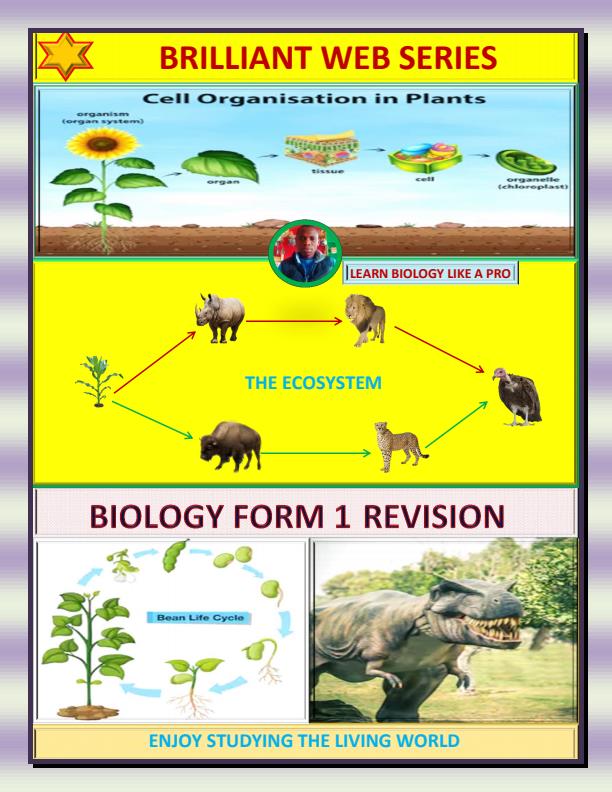 Page 1 – Brilliant Web Biology Form 1 Revision  – Kenyaplex