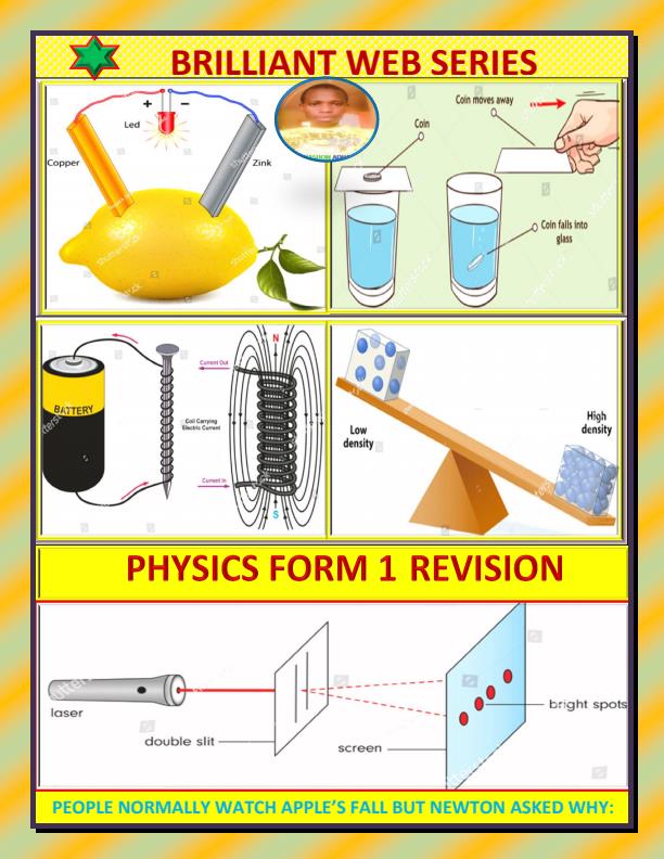 Page 1 – Brilliant Web Physics Form 1 Revision  – Kenyaplex