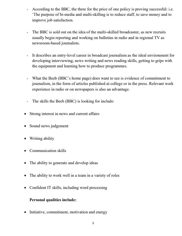 Page 3 – Broadcast Journalism Notes: News Gathering – Kenyaplex