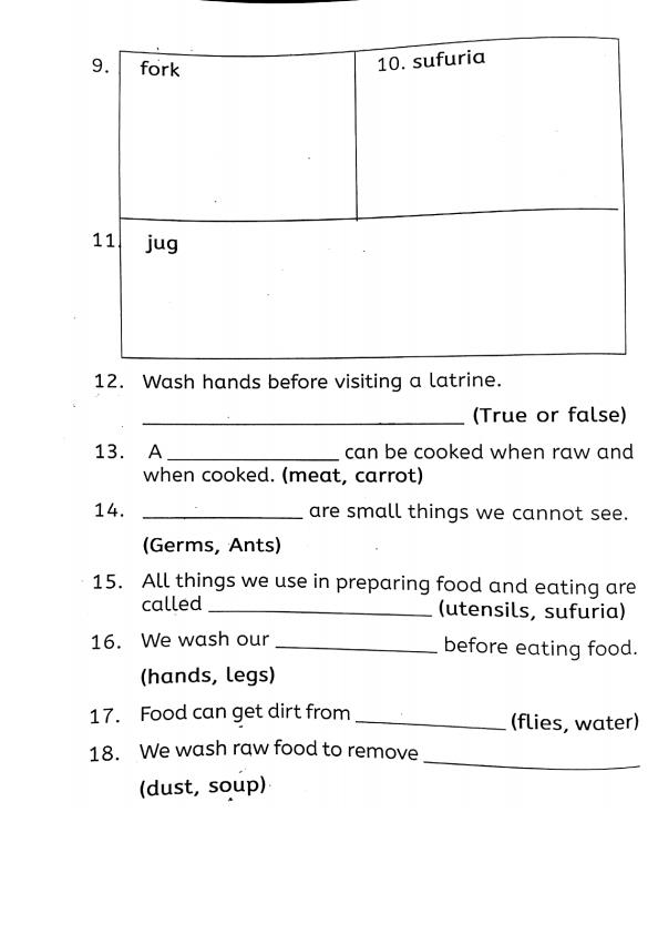 Page 2 – CBC grade 2 hygiene and nutrition topical questions – Kenyaplex