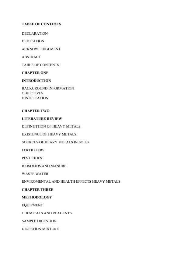 Page 2 – CHEM 317: Research Project: Heavy Metals Levels – Kenyaplex