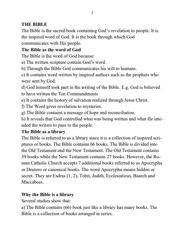 Page 2 – CRE Notes for Form 1 to Form 4 – Kenyaplex