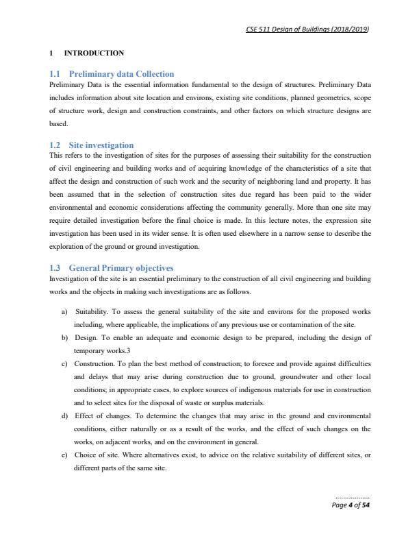 Page 4 – CSE 511: Design of Buildings Notes.  – Kenyaplex