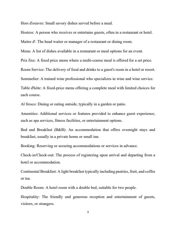 Page 2 – Catering and Accommodation Premises Notes for Diploma in Catering and Accommodation Management – Kenyaplex