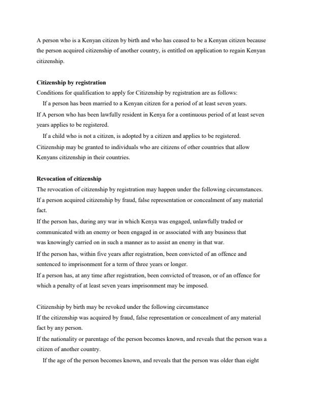 Page 2 – Citizenship Notes: Form 1 History and Government – Kenyaplex