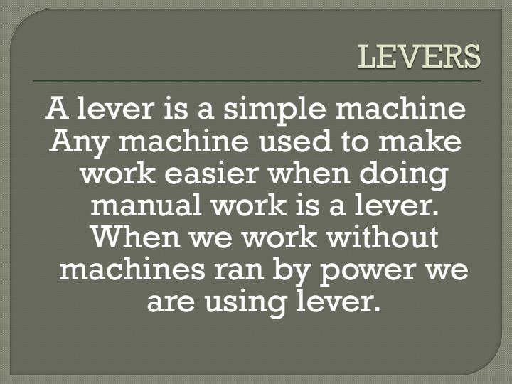 Page 3 – Class 8 Science PowerPoint Presentation on Levers and Inclined Planes – Kenyaplex