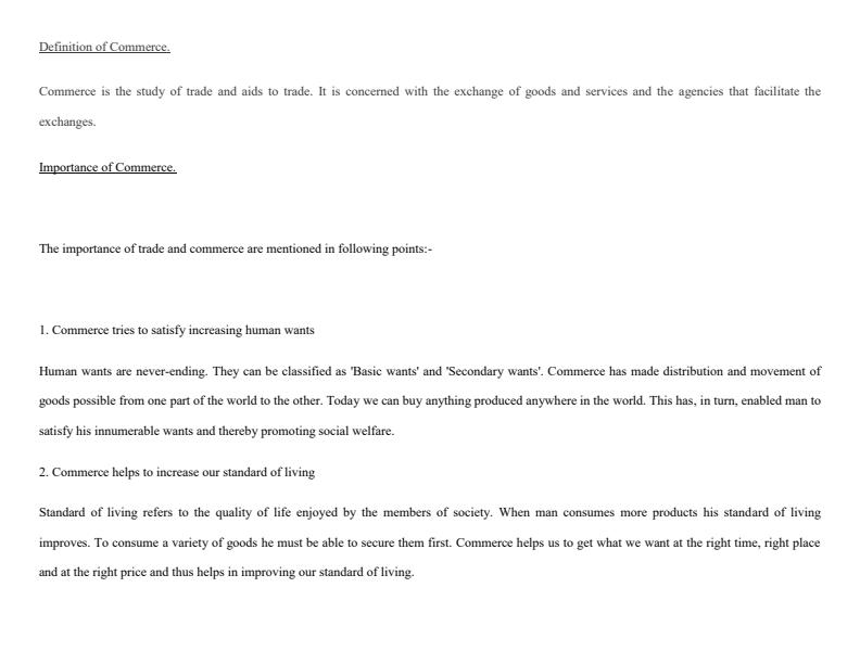 Page 3 – Commerce I Notes for Business Mangement, Supply Chain Management, Secretarial Studies – Kenyaplex