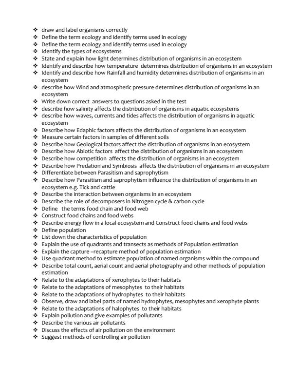 Page 2 – Comprehensive Form 3 Biology Notes – Kenyaplex
