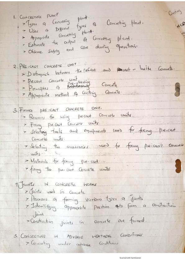 Page 2 – Concrete Technology Notes – Kenyaplex