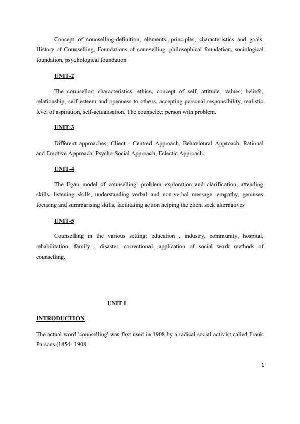 Page 2 – Counselling Skills and Theory Notes – Kenyaplex