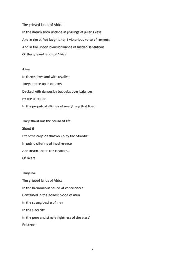 Page 2 – Critical Analysis of Modern African Poetry – Kenyaplex