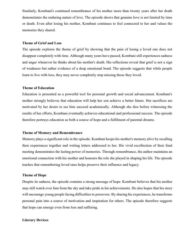 Page 3 – Dear Mama Setbook Guide Notes – Kenyaplex