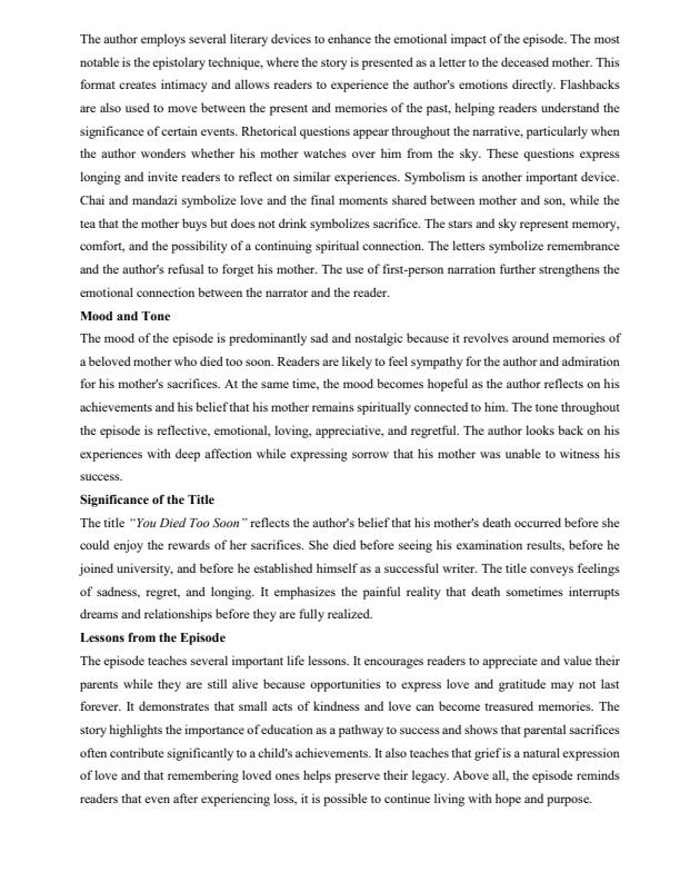 Page 4 – Dear Mama Setbook Guide Notes – Kenyaplex