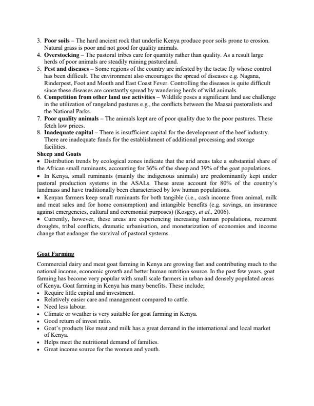 Page 3 – Diploma in General Agriculture: Animal Production Notes – Kenyaplex
