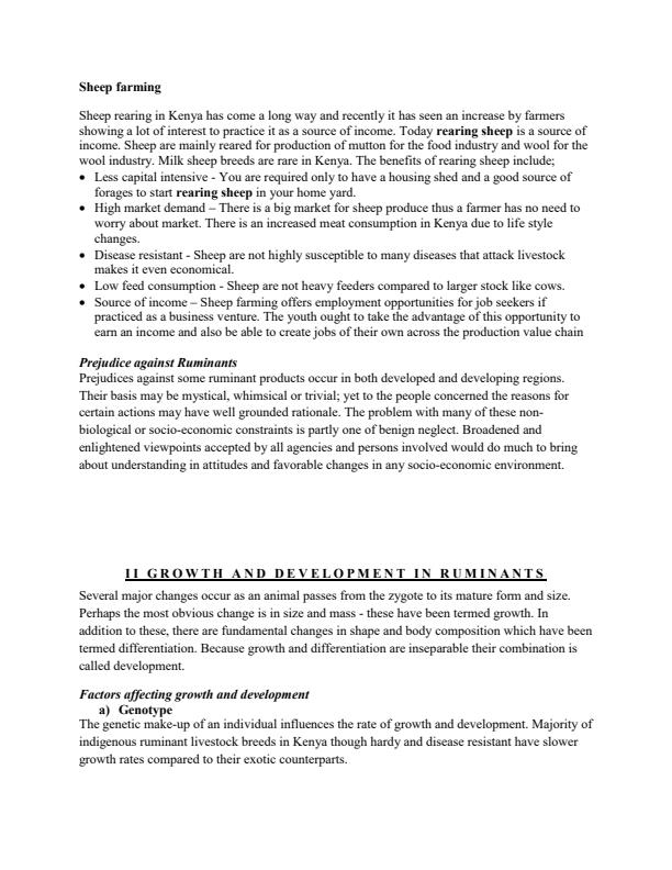 Page 4 – Diploma in General Agriculture: Animal Production Notes – Kenyaplex