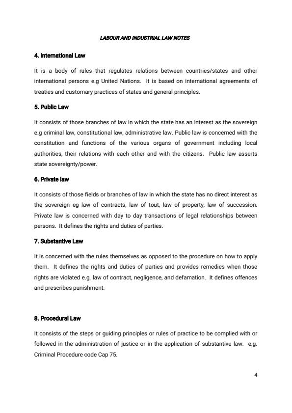 Page 4 – Diploma in Human Resource Management: Labour and Industrial Law Notes – Kenyaplex