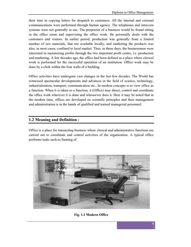 Page 3 – Diploma in Office Management: Fundamentals of Modern Office Management  Notes – Kenyaplex