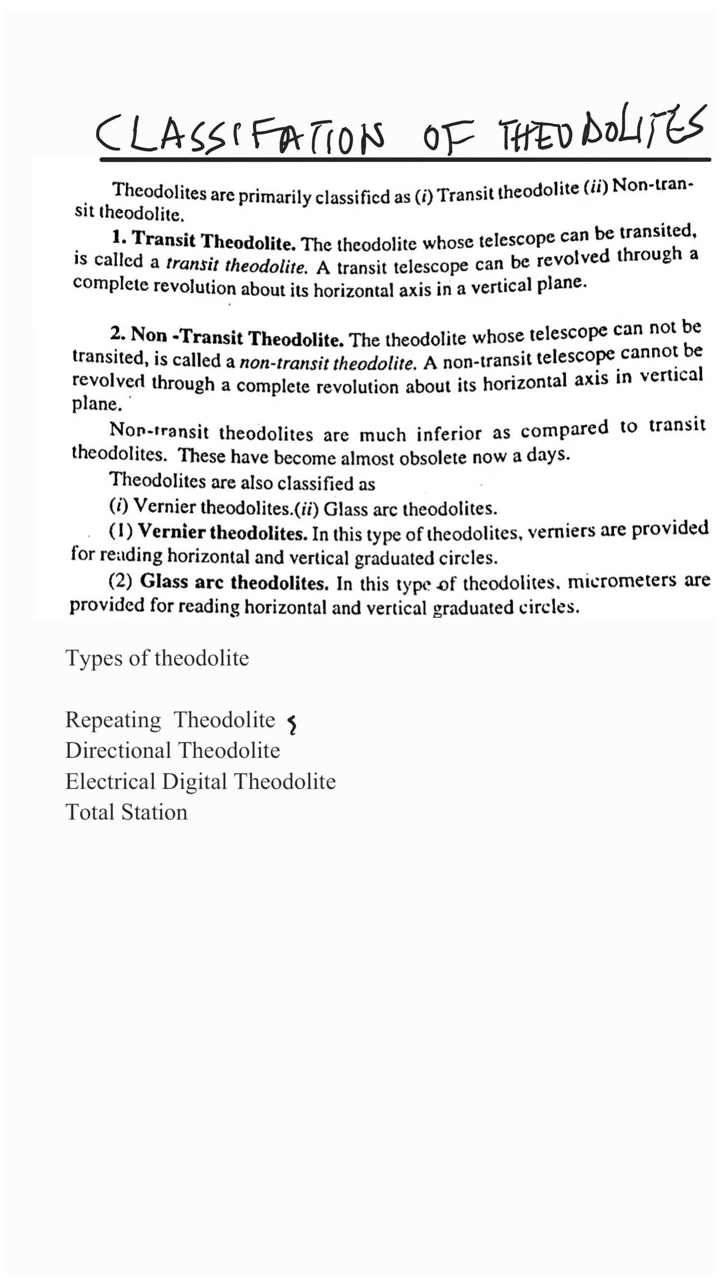 Page 2 – Diploma in Quantity Surveying -Theodolite Notes  – Kenyaplex