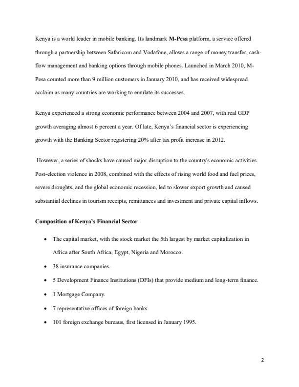 Page 2 – EAE 403: Financial Economics - Kenya