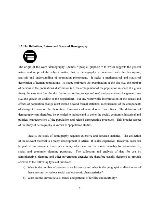 Page 3 – EAE 410: Demographic Economics Notes – Kenyaplex