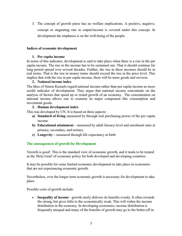 Page 3 – ECON 140: Economic Growth and Development Notes – Kenyaplex