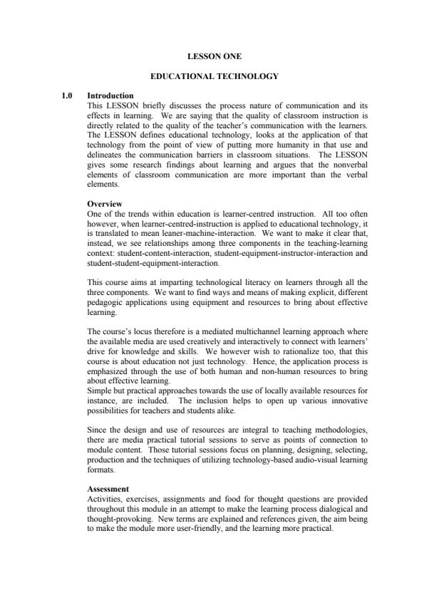 Page 4 – ECT 300: Educational Technology – Kenyaplex