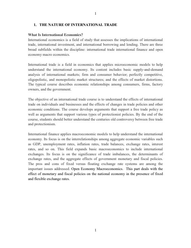 Page 1 – Econ 441: International Economics I Notes – Kenyaplex