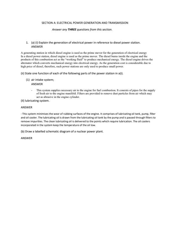 Page 2 – Electrical Power Generation and Transmission (EPGT) Solved Past Paper (July 2021) – Kenyaplex