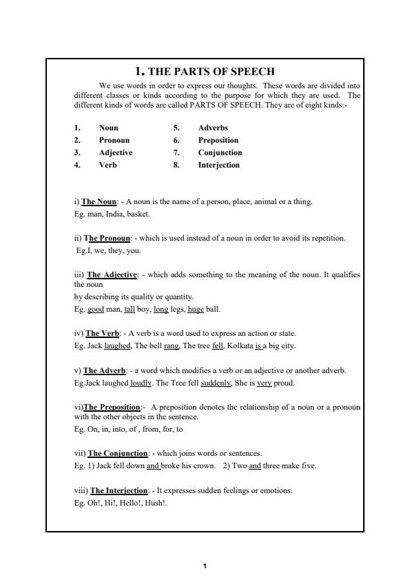 Page 1 – English Grammar and Composition Notes – Kenyaplex