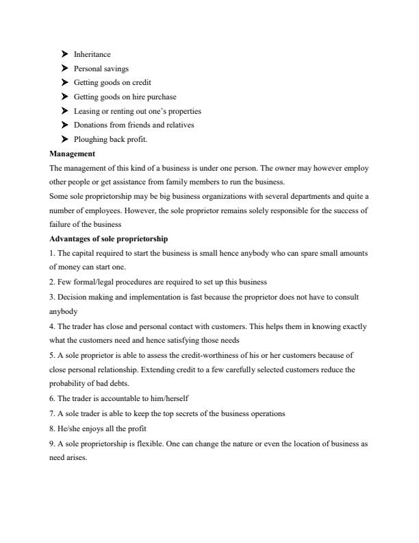 Page 2 – Entrepreneurship Notes on Starting a Small Business – Kenyaplex