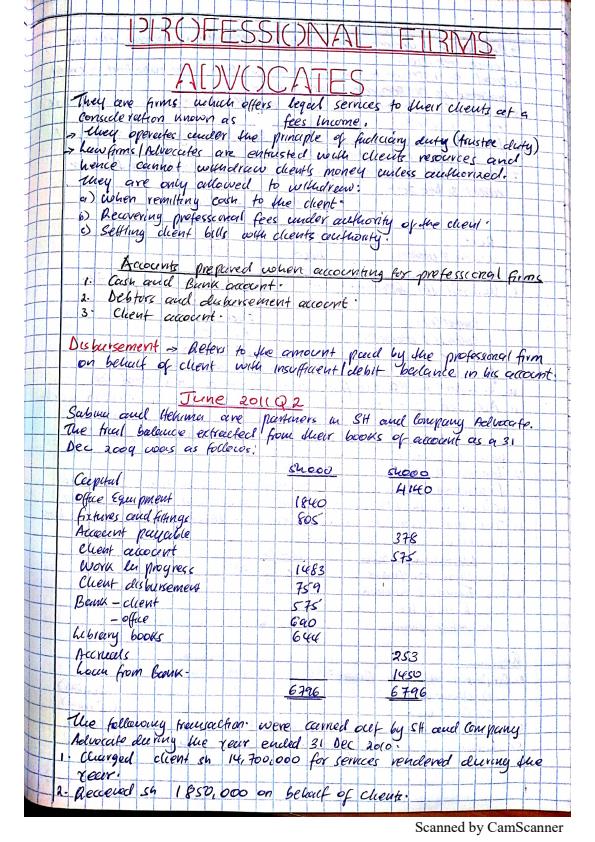 Page 1 – Financial Reporting and Analysis: Advocates Accounts. Medical Provider Account – Kenyaplex