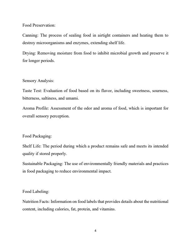 Page 3 – Food Science Notes for Certificate in Nutrition and Dietetics – Kenyaplex