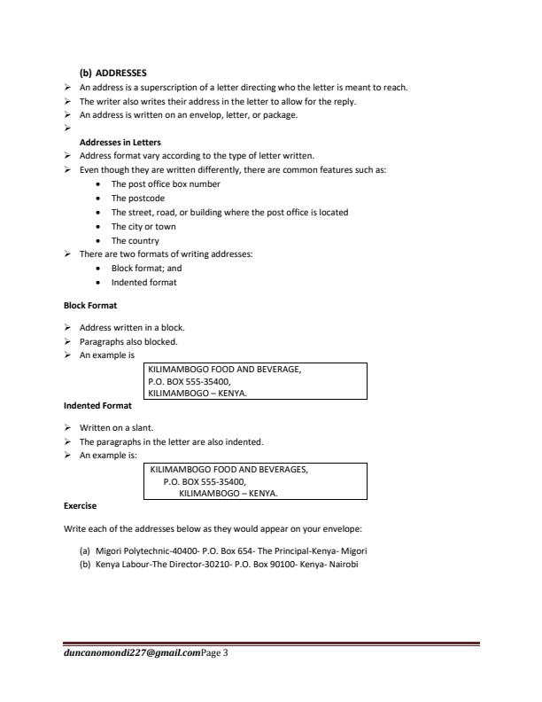 Page 3 – Form 1, Form 2, Form 3 and Form 4 Functional Writing Notes – Kenyaplex