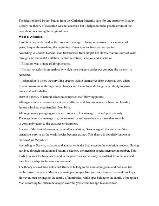 Page 2 – Form 1 History and Government Notes on Early Man – Kenyaplex