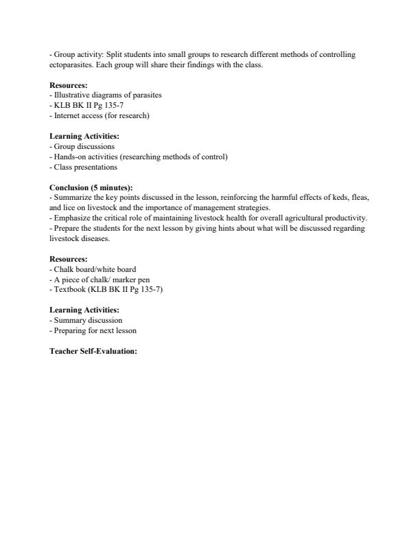 Page 2 – Form 2 Agriculture Lesson Plans Term 3 – Kenyaplex