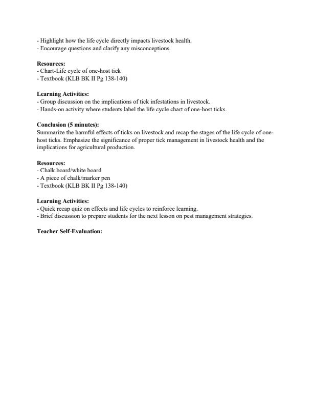 Page 4 – Form 2 Agriculture Lesson Plans Term 3 – Kenyaplex