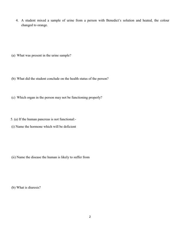 Page 2 – Form 2 Biology December 2024 Holiday Assignment – Kenyaplex