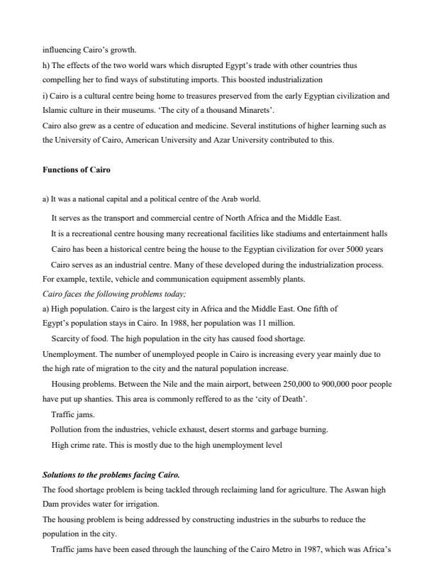 Page 2 – Form 2 History and Government Notes on Urbanization – Kenyaplex