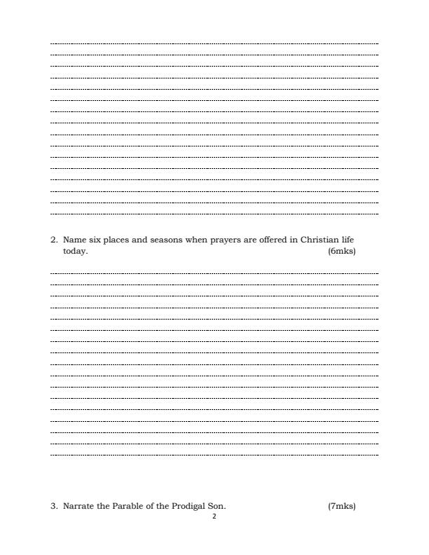 Page 2 – Form 3 CRE August 2026 Holiday Assignment – Kenyaplex