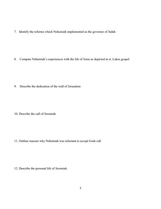 Page 2 – Form 3 CRE December 2024 Holiday Assignment – Kenyaplex