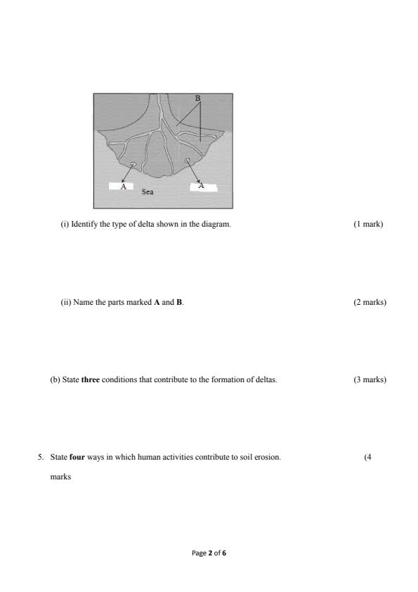Page 2 – Form 3 Geography December 2024 Holiday Assignment – Kenyaplex