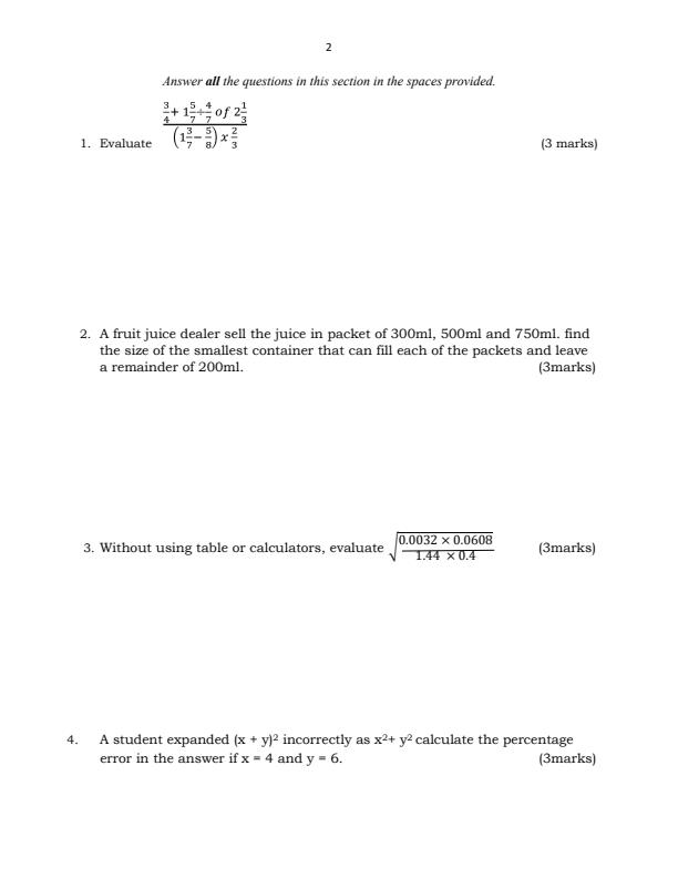 Page 2 – Form 3 Kiswahili April 2026 Holiday Assignment – Kenyaplex