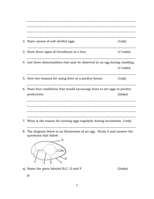 Page 2 – Form 4 Agriculture August 2026 Holiday Assignment – Kenyaplex