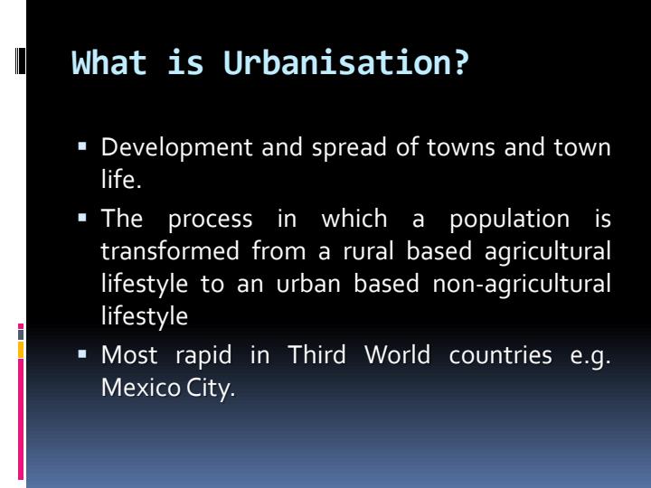 Page 2 – Form 4 Geography PowerPoint Notes on Urbanization – Kenyaplex
