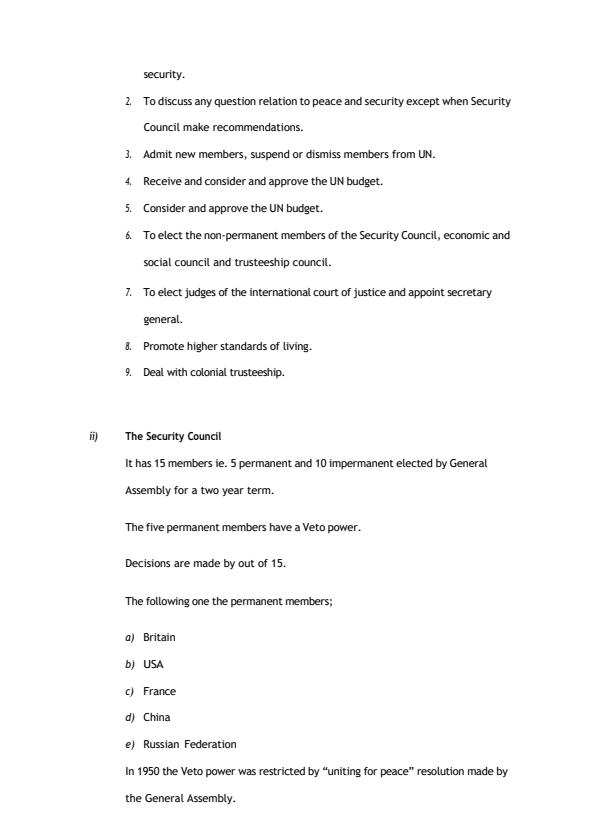 Page 3 – Form 4 History and Government Notes on International Relations – Kenyaplex