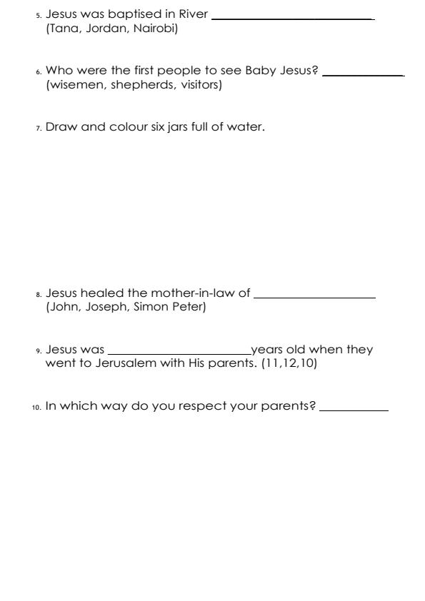 Page 2 – Grade 1 CRE December 2026 Holiday Assignment – Kenyaplex