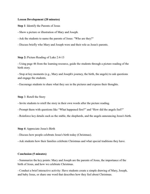 Page 2 – Grade 1 CRE Lesson Plans Term 2 - Our Faith – Kenyaplex