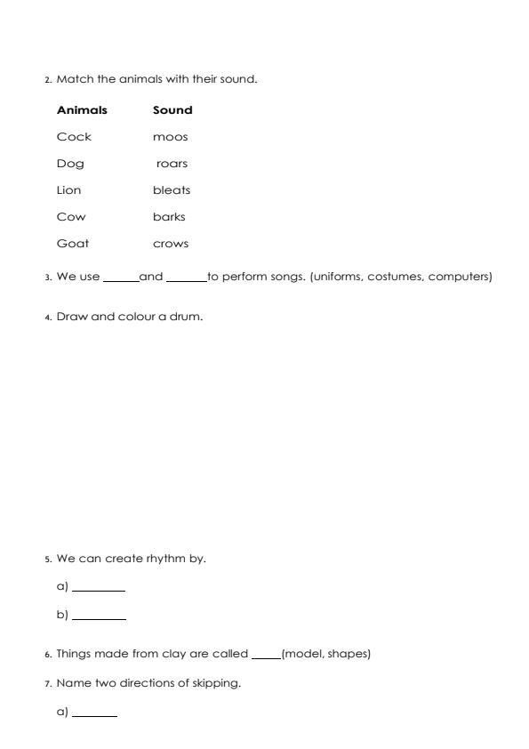 Page 2 – Grade 1 CReative Activities August 2026 Holiday Assignment – Kenyaplex